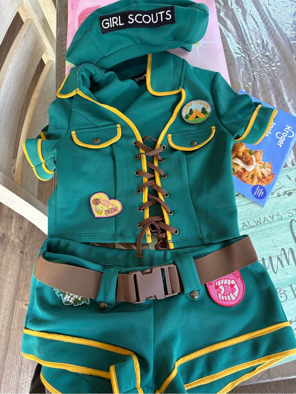 Dolls kill Girl Scouts Green and Gold Costume — Official-Inspired Scout Outfit